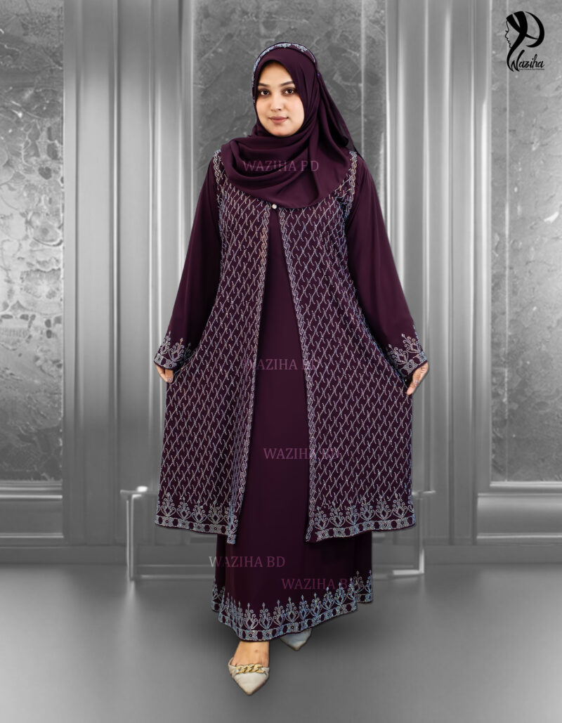 New Dubai Short Koti Design Borka Koliza Color - Image 3