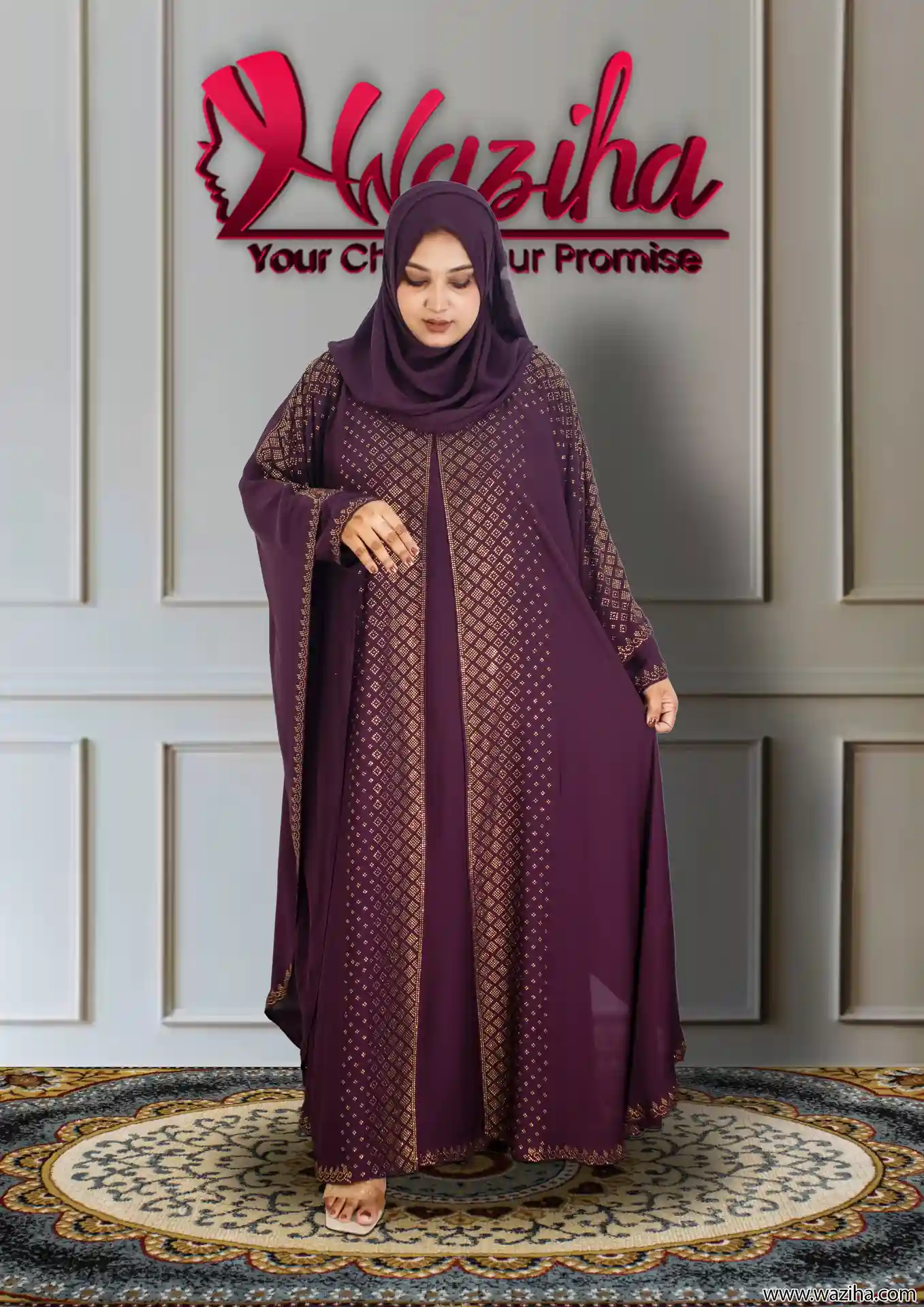 New Gorgeous Party Abaya Borka - Koliza Color Design - Image 2